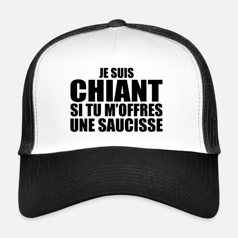 Mann, der liebt: Wurst. Lustiger Design-Humor Trucker Cap