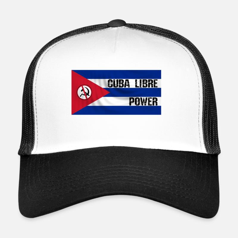 cuba - Casquette trucker  - blanc/noir