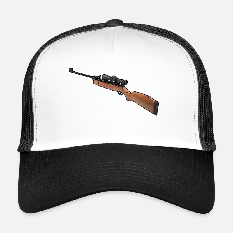 Luftgewehr - Trucker Cap - Weiß/Schwarz