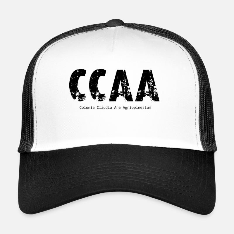 CCAA - Colonia Claudia Ara Agrippinensium - Köln! - Trucker Cap - Weiß/Schwarz