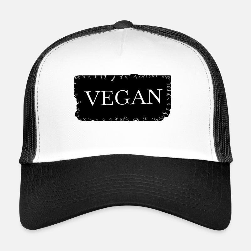 vegan - Vegan - Trucker Cap - Weiß/Schwarz