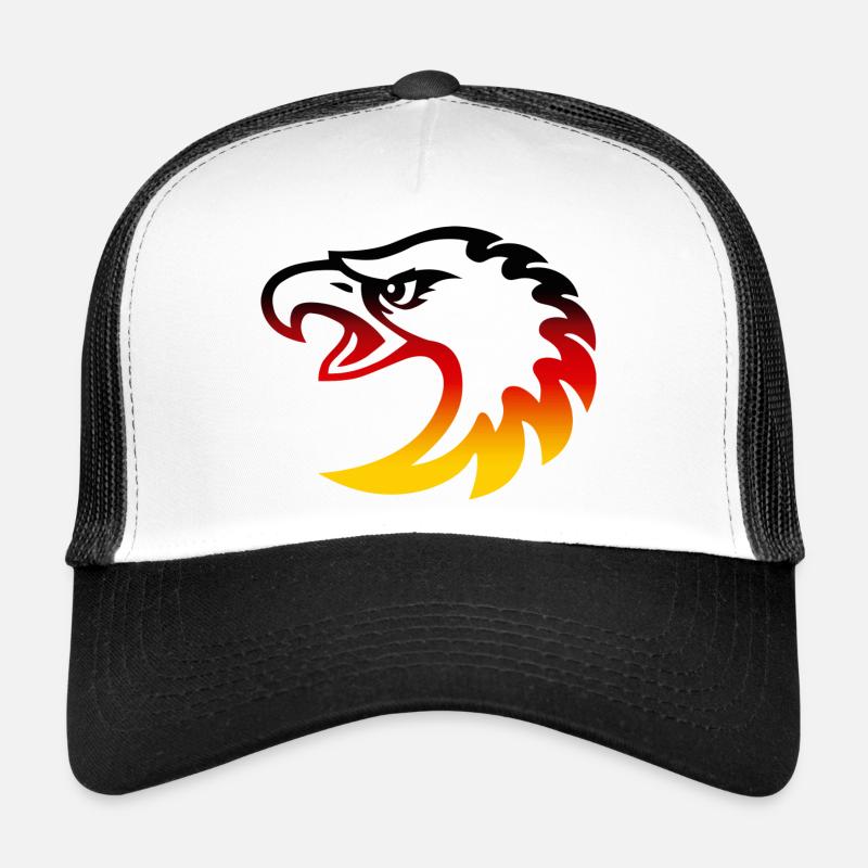 Germany eagle head - Trucker Cap - white/black