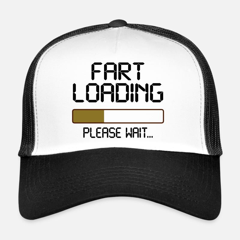 fart loading - Trucker Cap - white/black