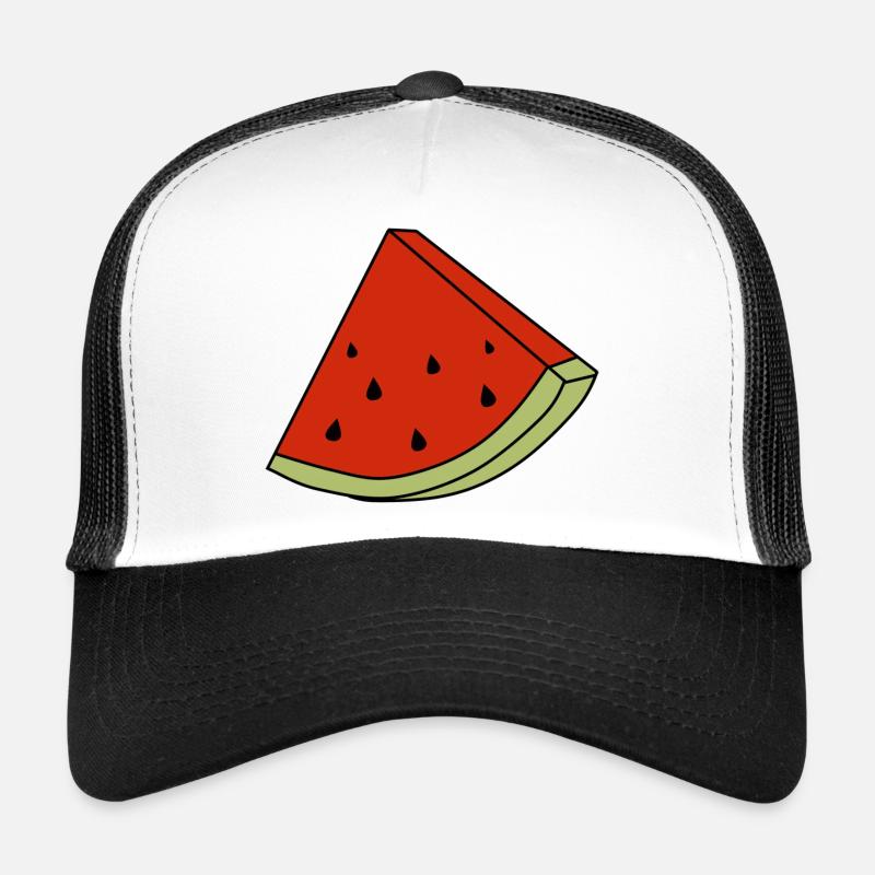 Melone melon summer - Trucker Cap - Weiß/Schwarz
