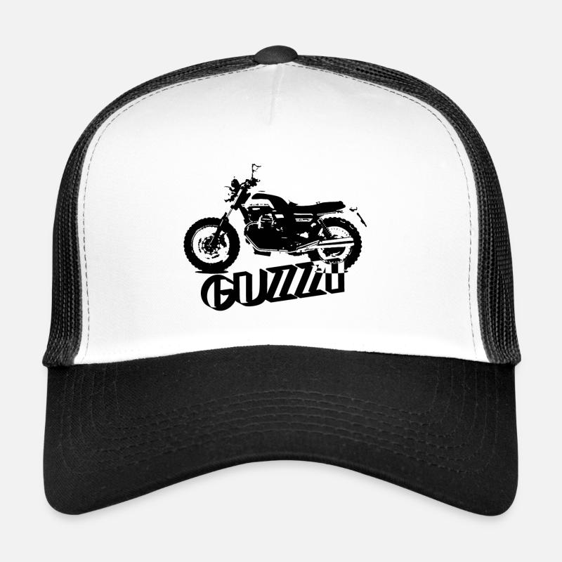 Moto Guzzi V7 - Trucker Cap - Weiß/Schwarz