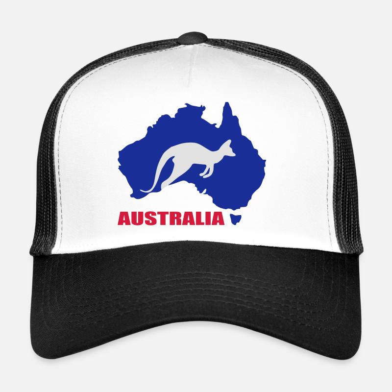 Australia - Casquette trucker  - blanc/noir