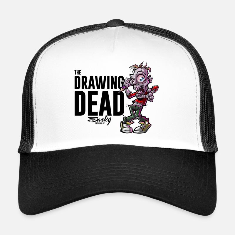 The Drawing Dead 01xb - Casquette trucker  - blanc/noir