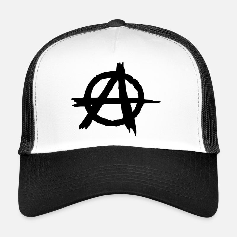Anarchy - Trucker Cap - white/black