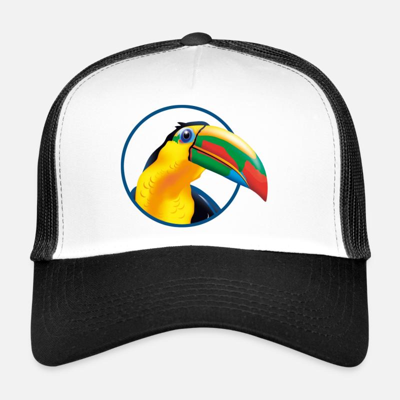 Tropischer Toucan Farbexplosion Trucker Cap
