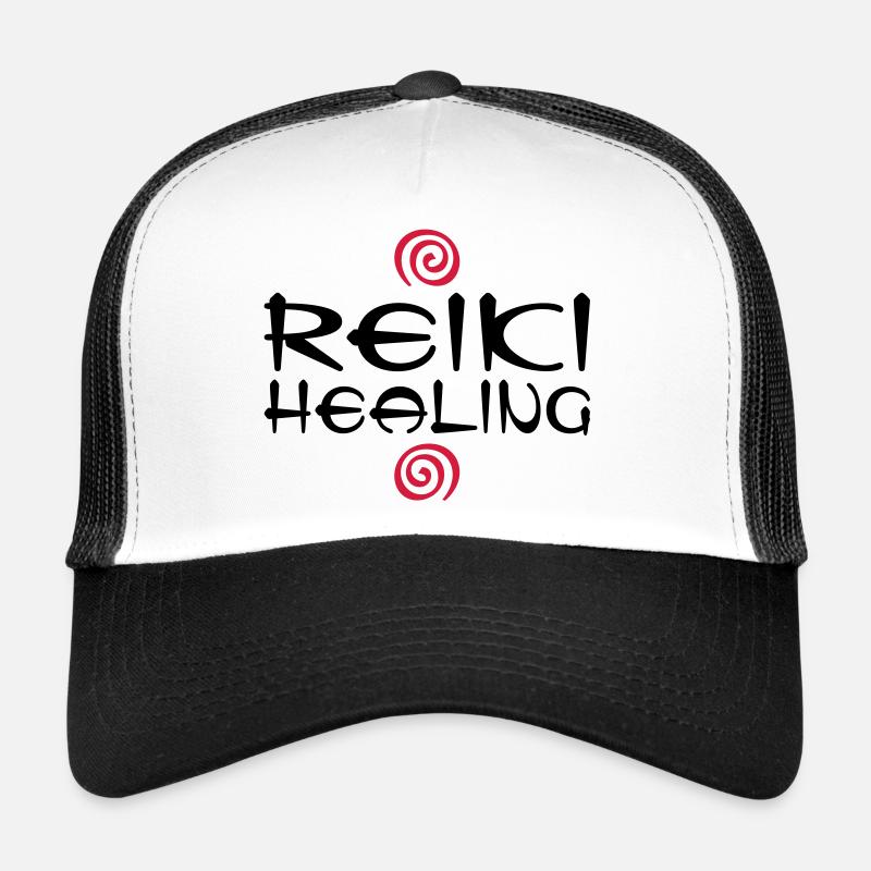 REIKI HEALING - Trucker Cap - Weiß/Schwarz
