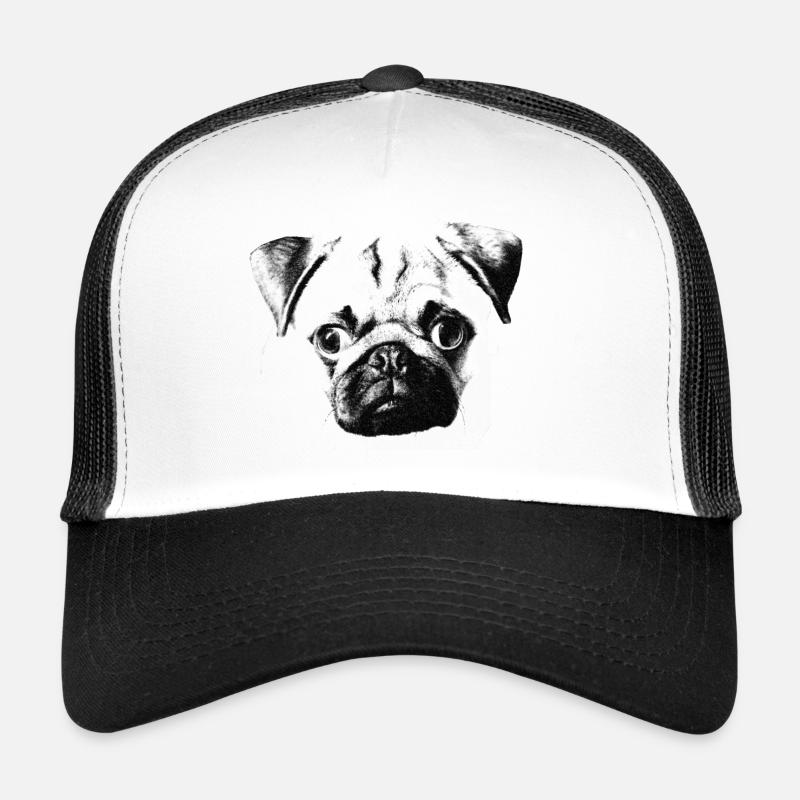 visage de roquet Casquette trucker 