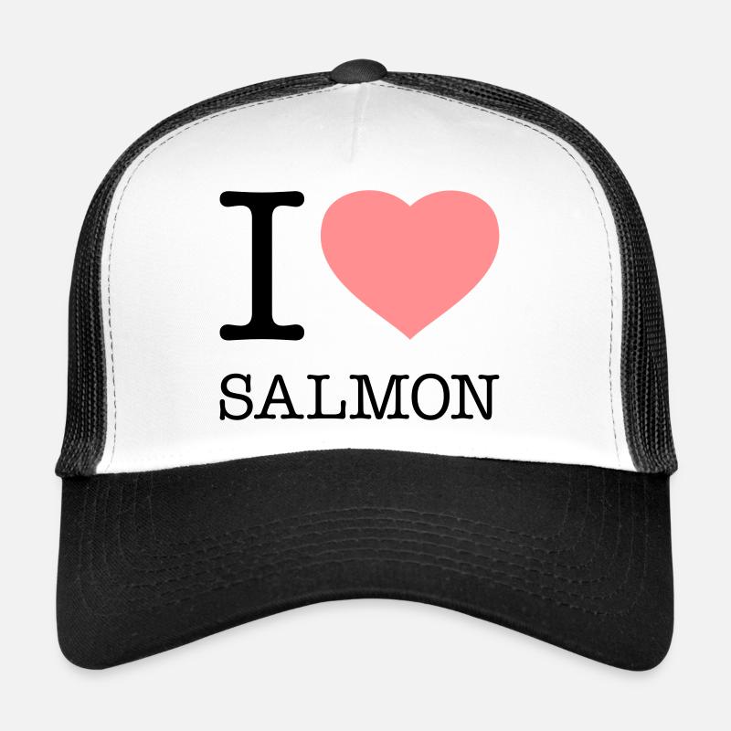 J’AIME LE SAUMON Poisson Saumon Casquette trucker 