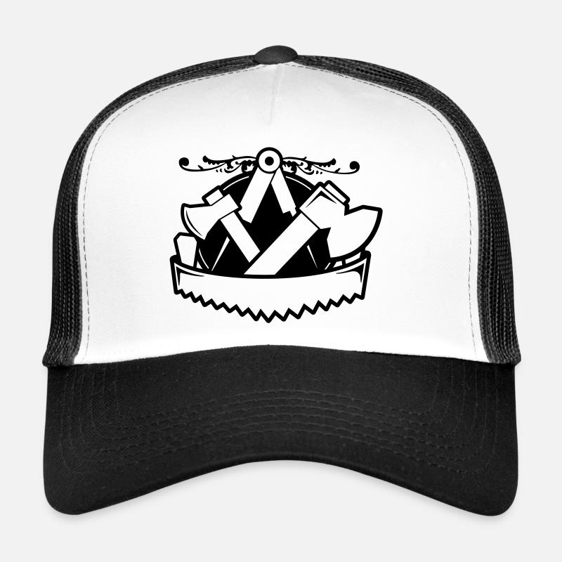 Emblème de charpentiers - Style Casquette trucker 
