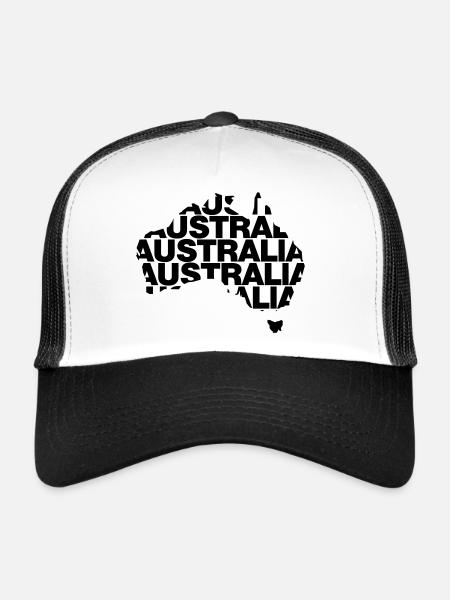 Australia - Trucker Cap - white/black - Front