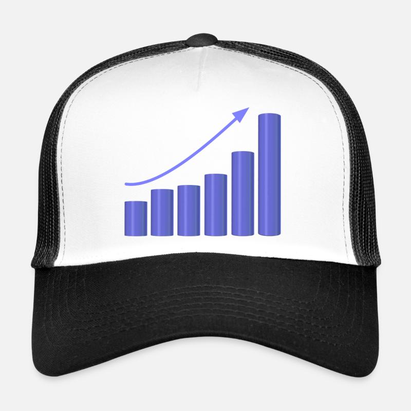 Wachstumsdiagramm mit dynamischer Steigung Trucker Cap