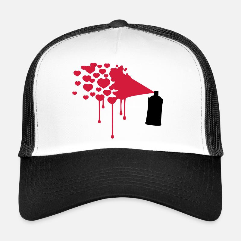 Graffiti de coeur Casquette trucker 