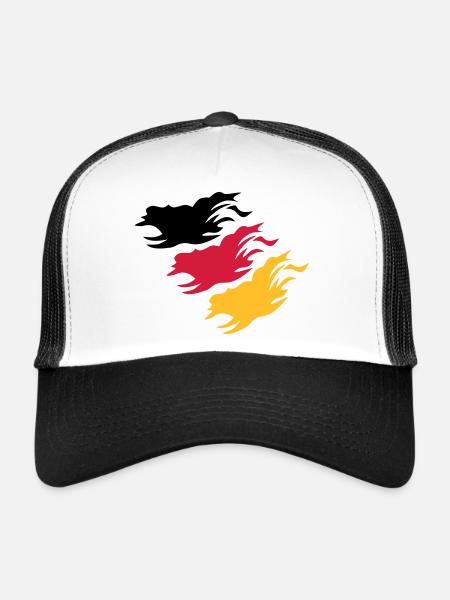 Design Germany - Trucker Cap - white/black - Front
