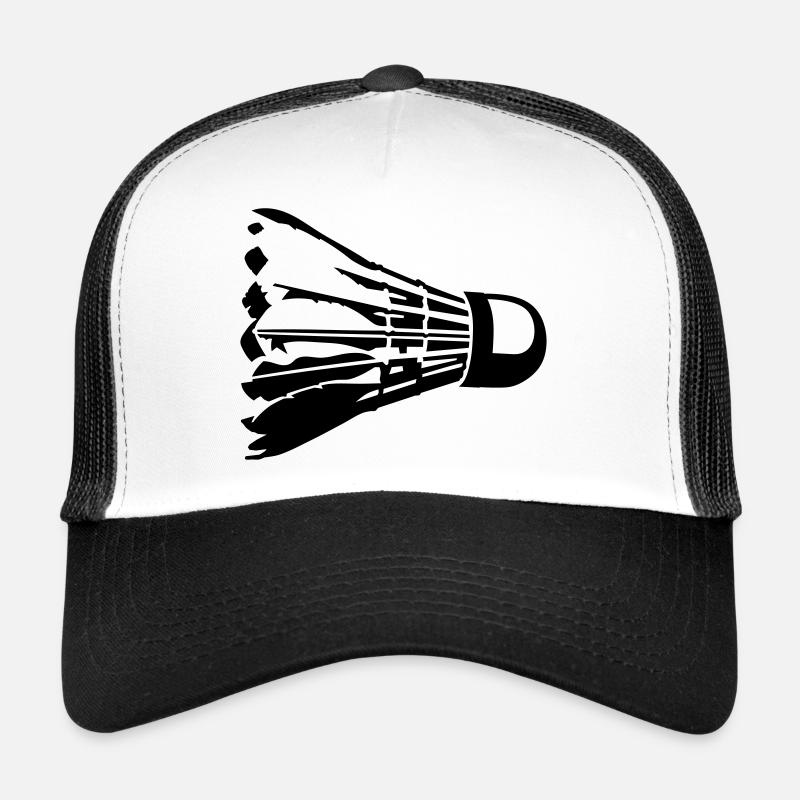 badminton - Casquette trucker  - blanc/noir