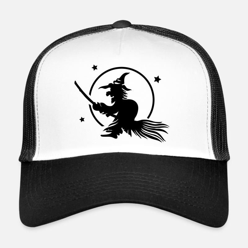 Sorcière, pleine lune, sorcière, pleine lune Casquette trucker 