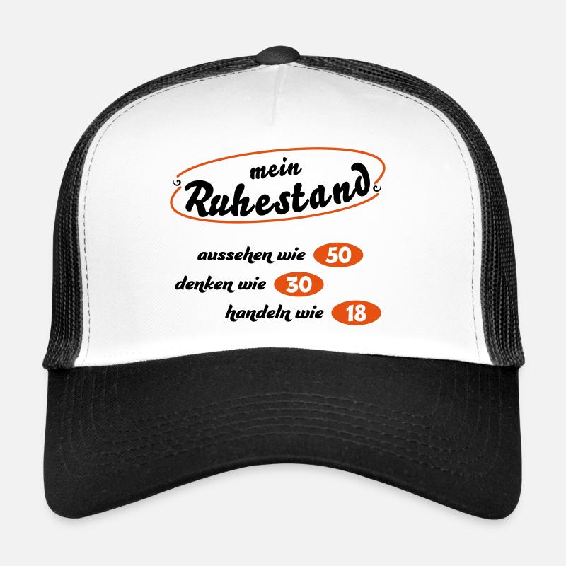 ruhestand - Trucker Cap - Weiß/Schwarz