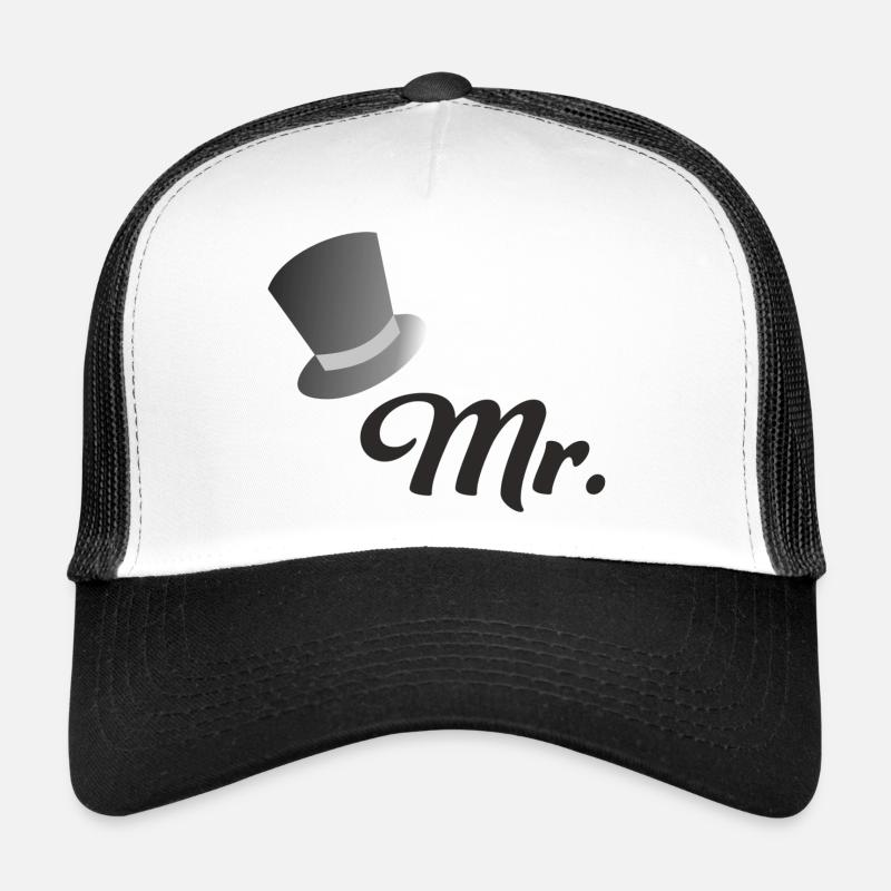 groom - Trucker Cap - white/black