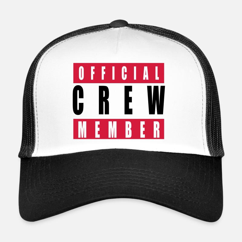Logo de l'équipe des membres équipage officiel coo Casquette trucker 
