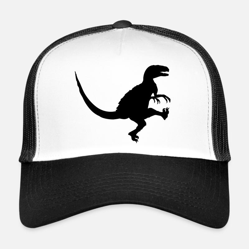 Dancing attacking Raptor T -Rex Trucker Cap