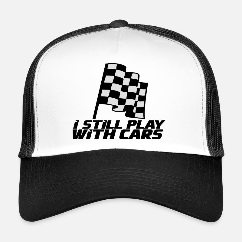 Autos - Trucker Cap - Weiß/Schwarz