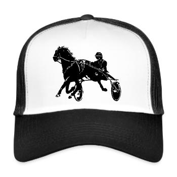 Trotteurs trotteurs - Casquette trucker  - blanc/noir - Devant