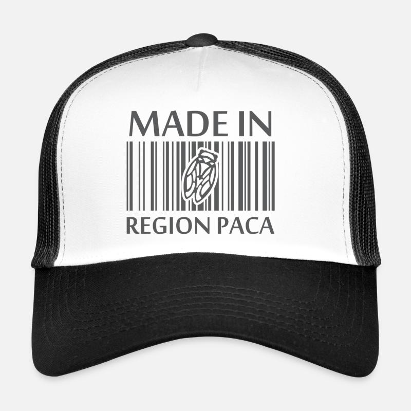 Provence Alpes Côte d'Azur Made in PACA Cigale Casquette trucker 