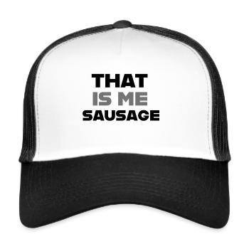 Denglisch Saying That Is Me Sausage English Deuts - Trucker Cap - white/black - Front