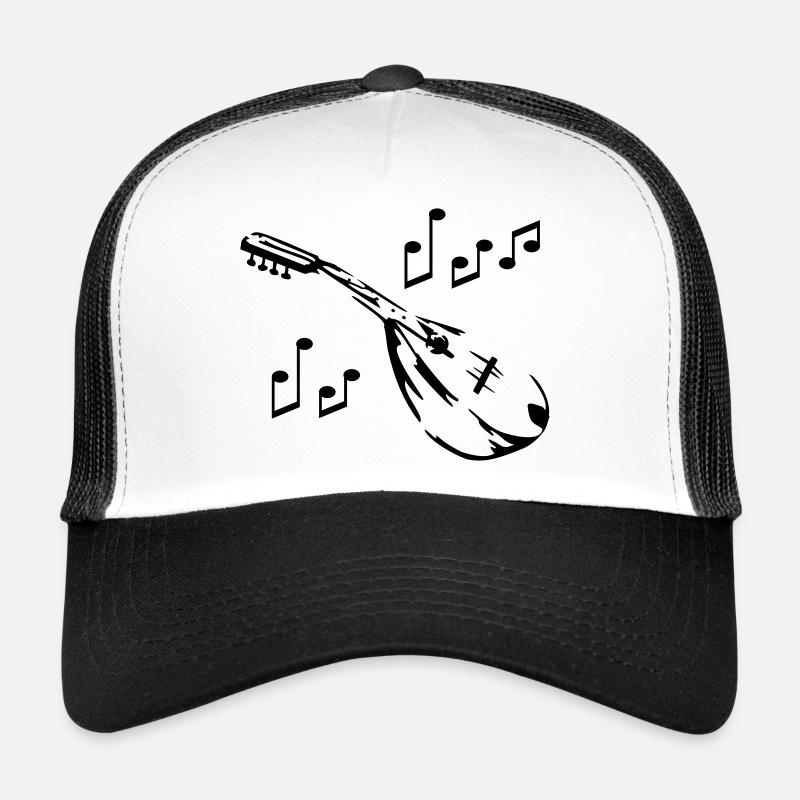 mandoline musik musiker - Trucker Cap - Weiß/Schwarz