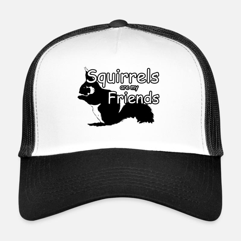 Squirrel Friends Animals Saying Trucker Cap