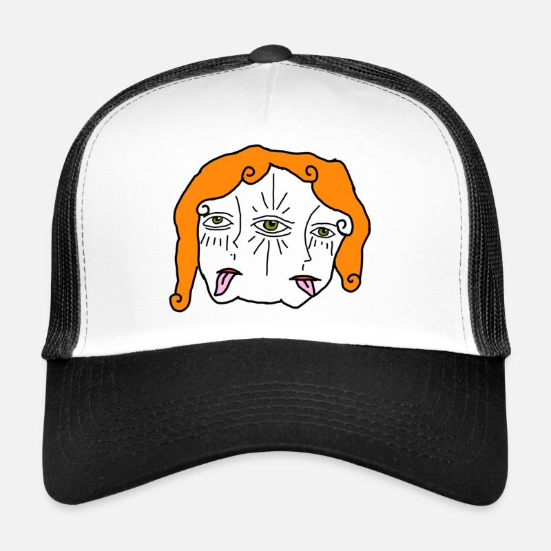 Visage psychédélique Casquette trucker 