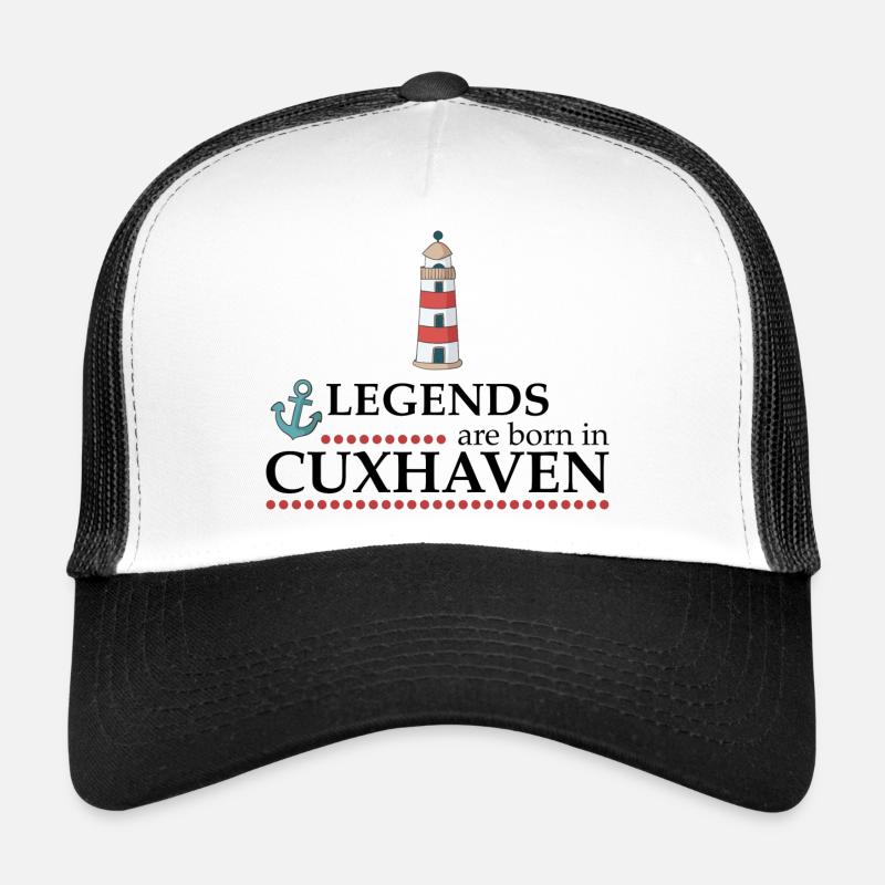 Cuxhaven - Trucker Cap - Weiß/Schwarz