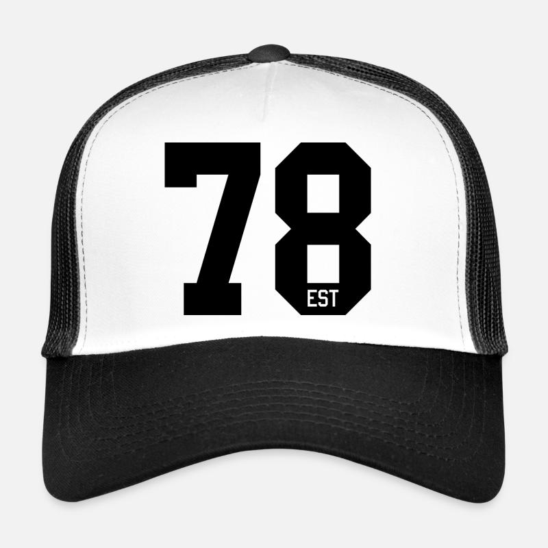 Design des numéros 78 – Typographie sportive EST Casquette trucker 