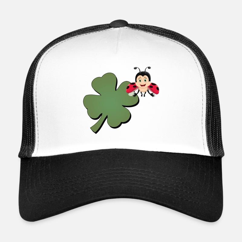 Cloverleaf with Ladybug (ladybug) Trucker Cap