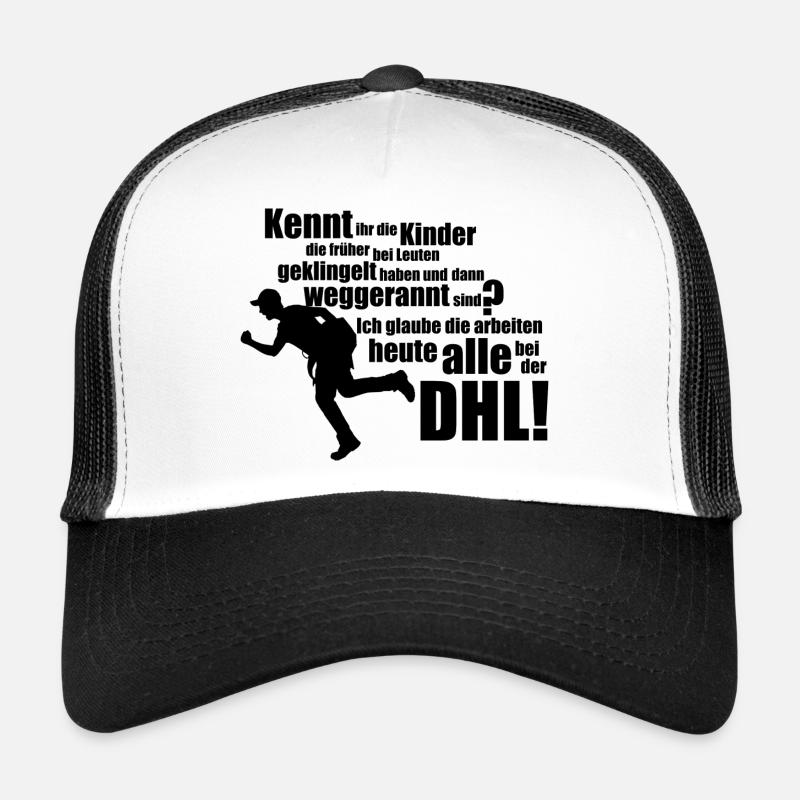 DHL Funshirt - Trucker Cap - Weiß/Schwarz