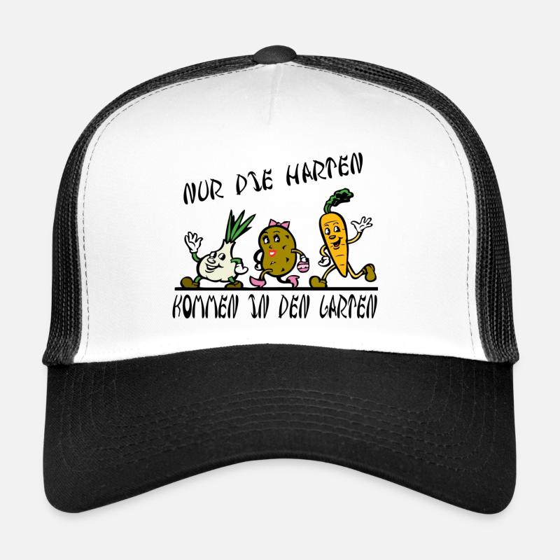 Garten - Trucker Cap - Weiß/Schwarz