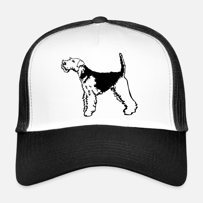 Welsh Terrier - Trucker Cap - Weiß/Schwarz