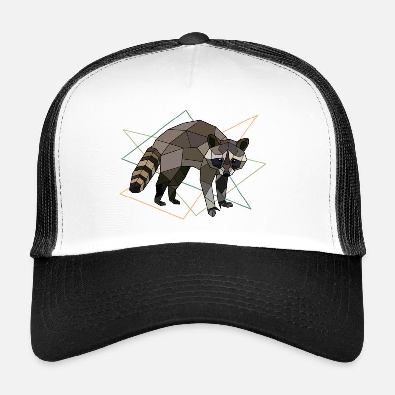 Waschbär - Trucker Cap - Weiß/Schwarz
