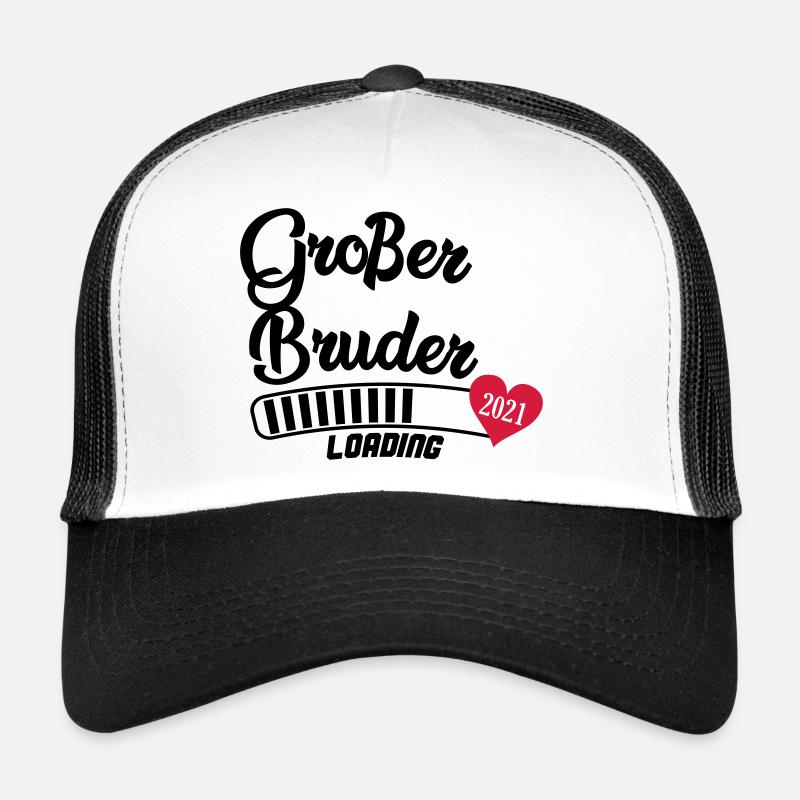 großer bruder loading 2021 - Trucker Cap - Weiß/Schwarz