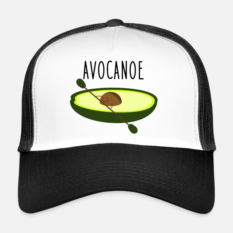 Kanu Paddelboot Acocado - Trucker Cap - Weiß/Schwarz
