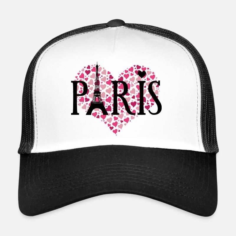 I LOVE PARIS - Trucker Cap - white/black