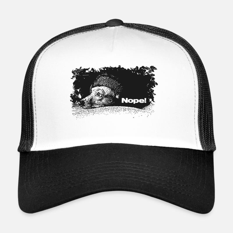 Nope - Heute nicht - Trucker Cap - Weiß/Schwarz