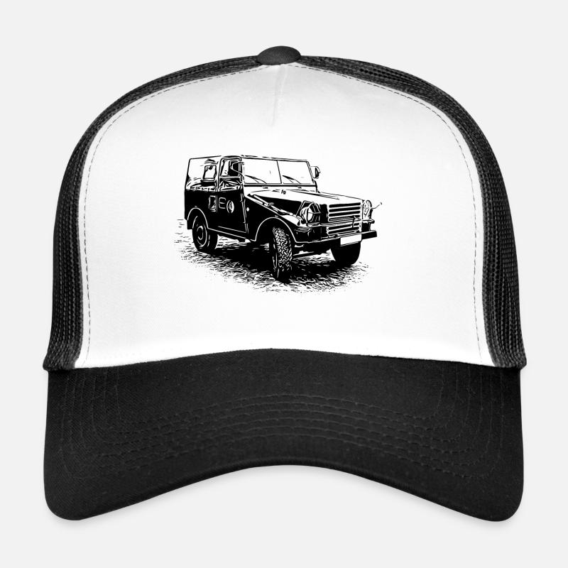 IFA P3 | DDR | NVA - Trucker Cap - Weiß/Schwarz