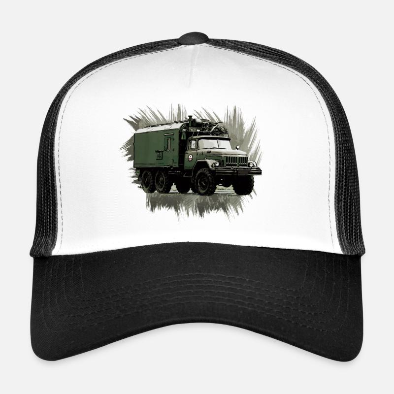 ZIL 131 KO - Casquette trucker - blanc/noir