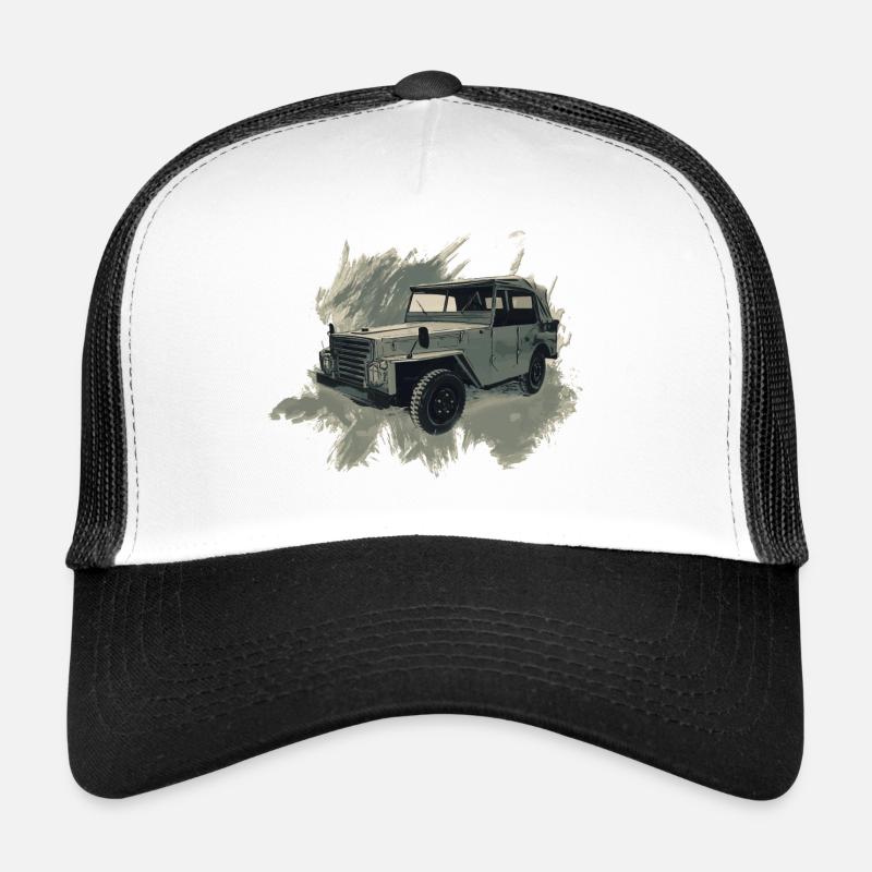 P-2-M - Trucker Cap - Weiß/Schwarz