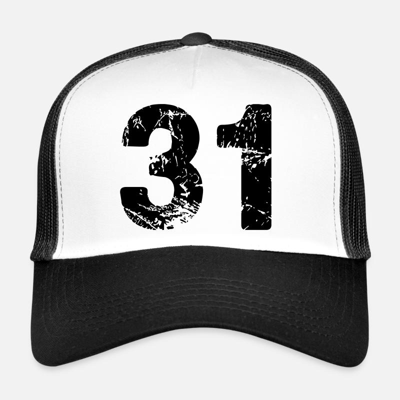 31 - Trucker Cap - Weiß/Schwarz