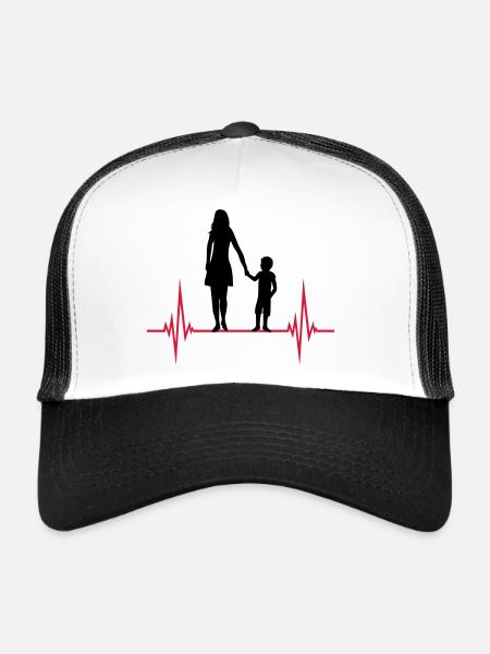 Maman Fils Pulse - Casquette trucker  - blanc/noir - Devant
